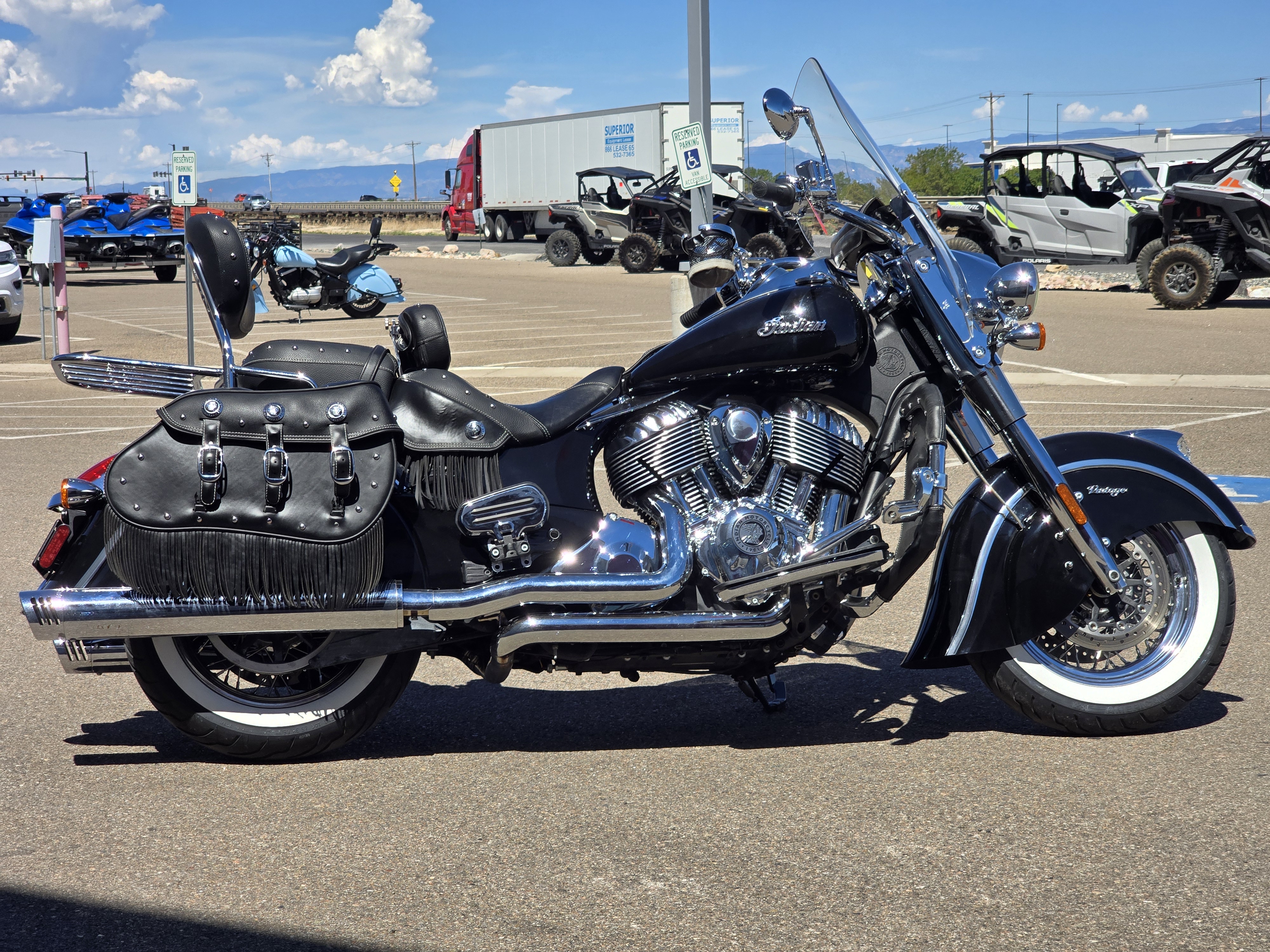 2018 Indian Chief Vintage ABS Thunder Black — photo 1 of 15